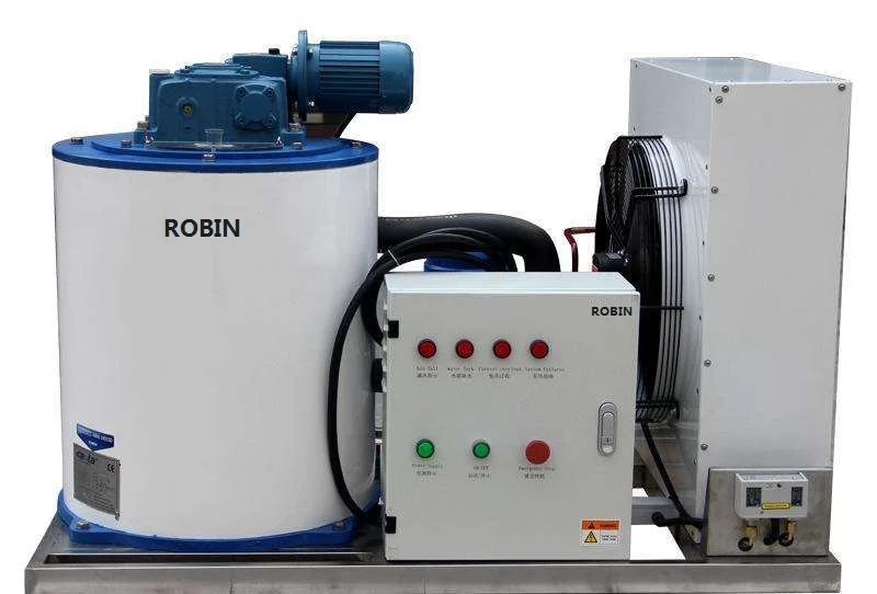 Robin top 1 ton flake ice machine with single phase compressor