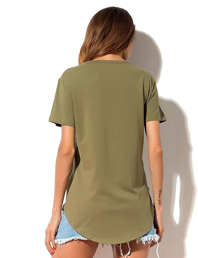 Maxgarment High Quality Stylish Plain T-shirts Wholesale He Curved m Women Bamboo T Shirt