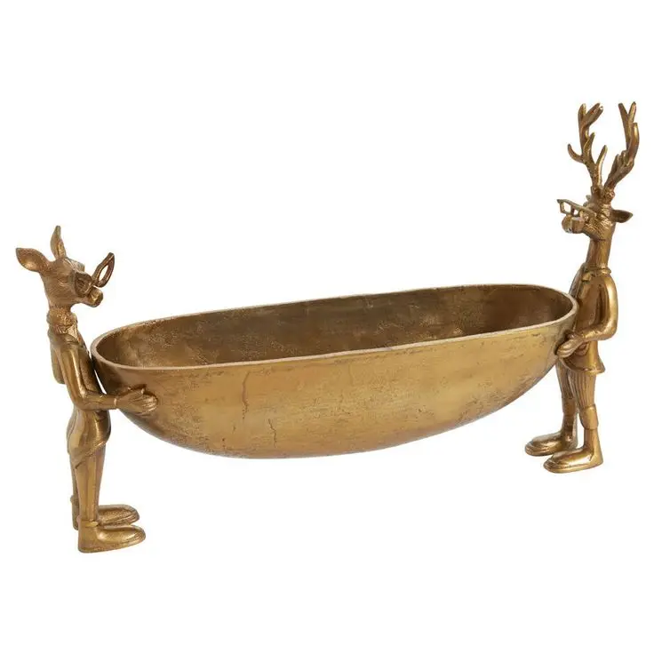 Duck Leg Shaped Decorative Fancy Animal Serving Candy Bowl Best Selling Golden Kitchen Ware Dining Table