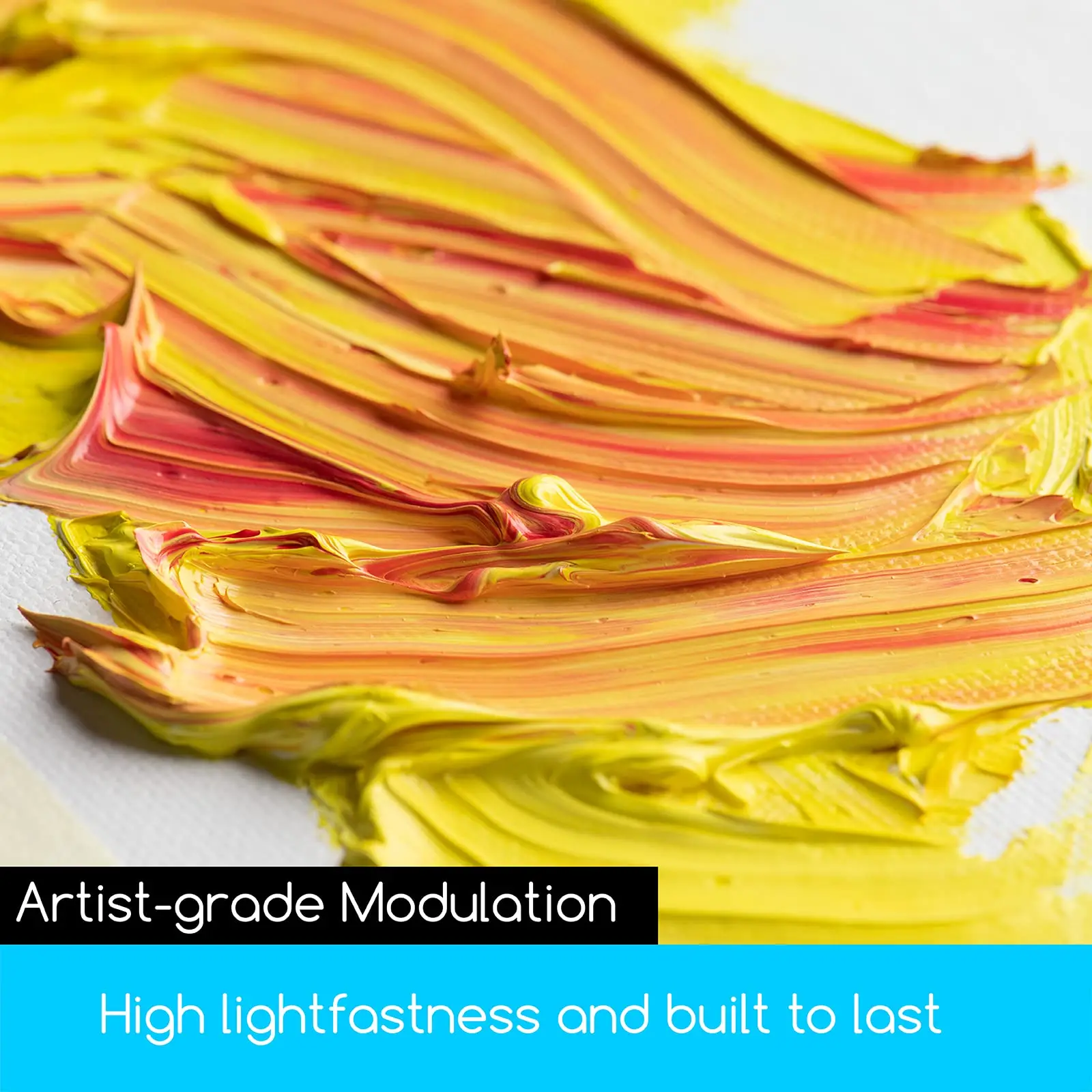 MEEDEN Oil Paint 100ml (3.38 oz) Titanium White Oil Paint Tubes Heavy Body Non-toxic Artist Oil Based Paints for Canvas Painting