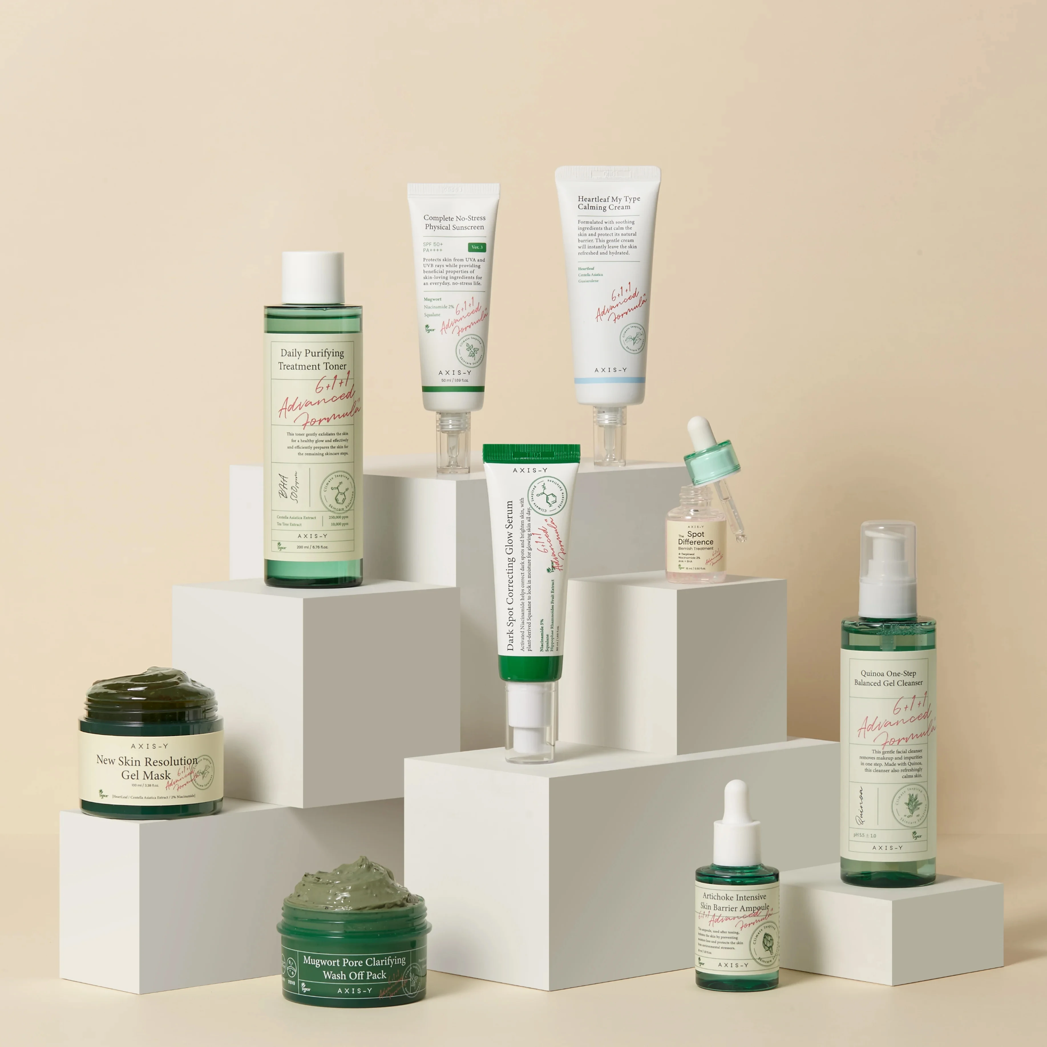 korean skin care Gentle Facial pH Balancing for Acne skin AXIS-Y Quinoa One Step Balanced Gel Cleanser 180ml / 6.08 fl. oz