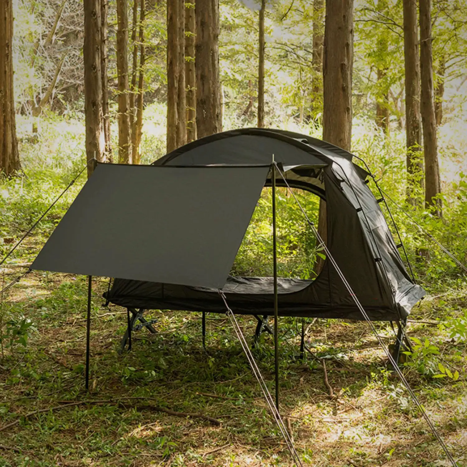 1-2 people Automatic sleep glamping Tent Tourist Waterproof Windproof Sunscreen canvas compact Camping Cot Tent Outdoor