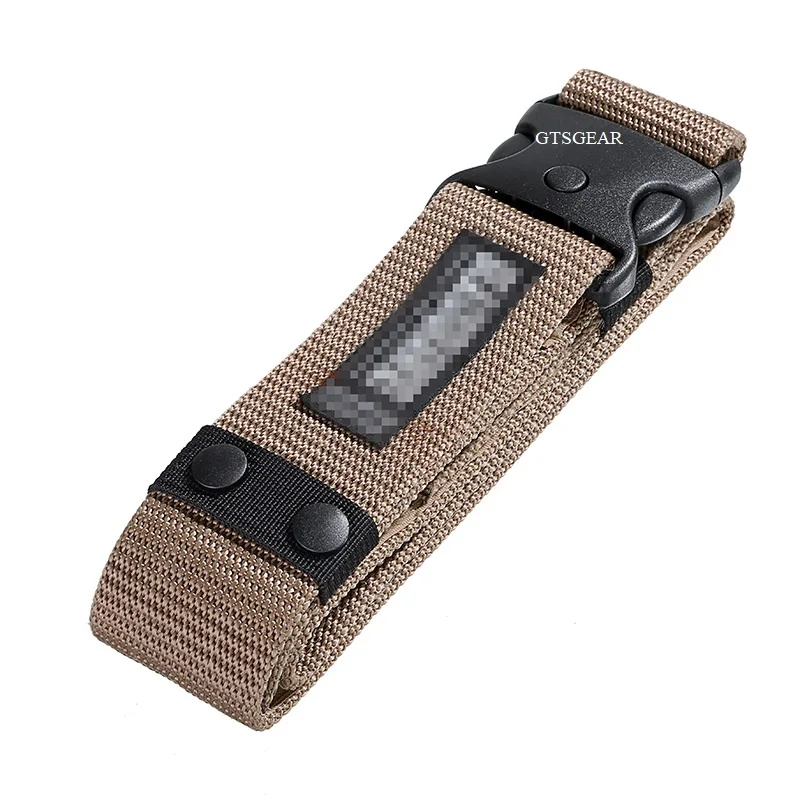 BL03 Black outer belt dot plastic buckle American outer belt outdoor canvas tactical training adjustment belt
