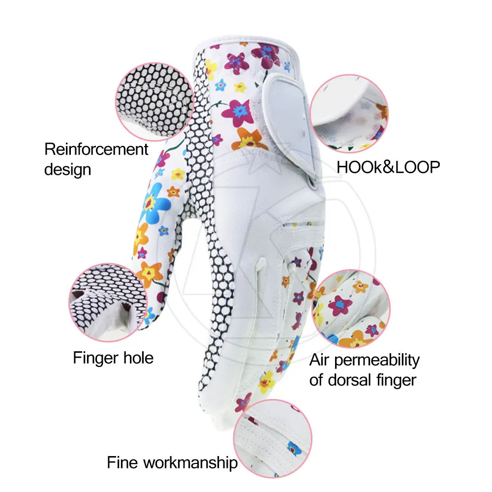 Golf Gloves With Custom Logo Anti Slip Golf Glove Cabretta Leather Sheep Skin Golf Gloves