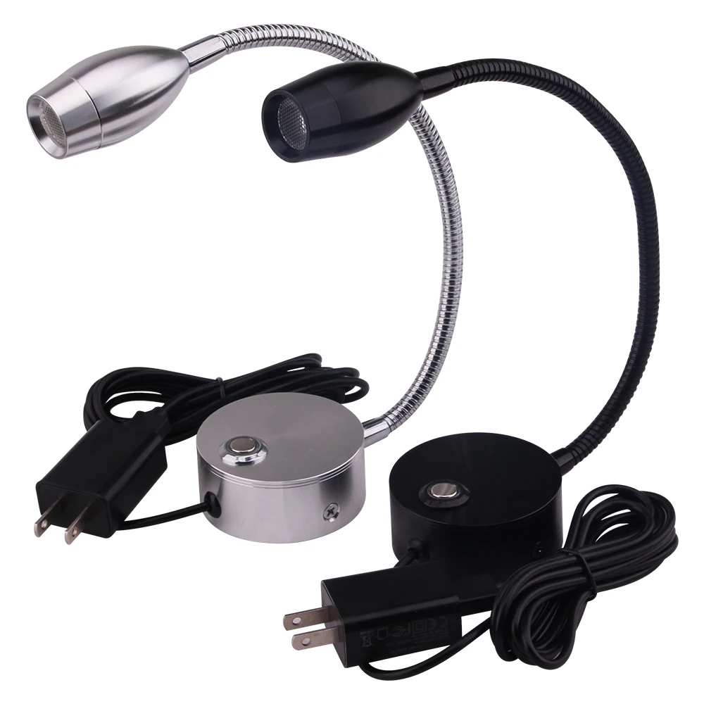 3W  Led Read Light Table Lamp Fixture Adjustable Angle for Hotel Living Room Bedside Reading Light