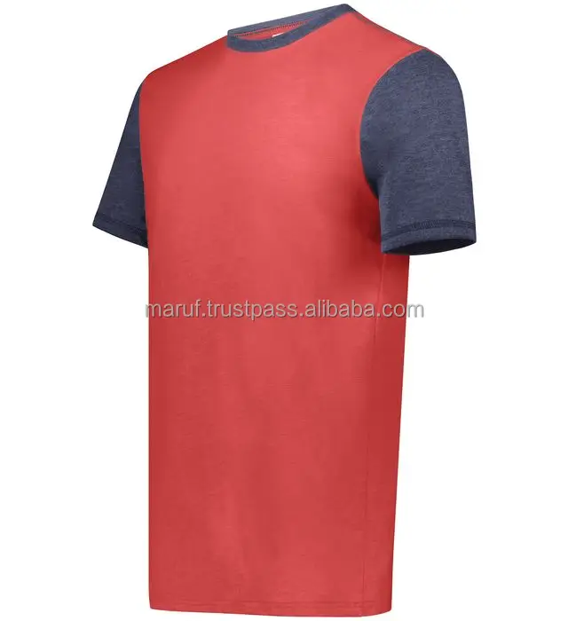 Black & Red 100% Cotton Street Wear Tshirt Oversized Custom High Quality Printing Heavy Weight T Shirt for Men