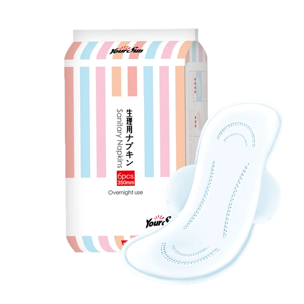 Best Selling Sanitary Pads Wholesale for Women Yoursun Eco-friendly Sanitary Napkin with Negative Ion