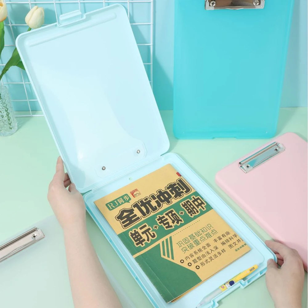 Wholesale Multifunction A4 File Folder Clipboard With Storage  Plastic Nursing Clipboard Box for School & Office Supplies