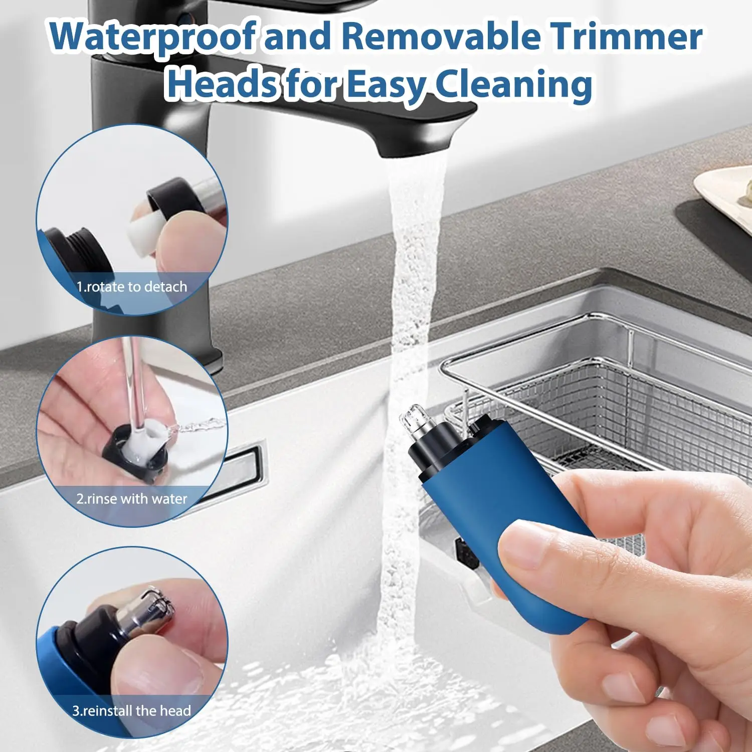 Electric Nose Hair Trimmer Implement Shaver Facial Nose Hair Scissors Neck Eyebrow Shaver Men Women Clean Trimer Razor Remover