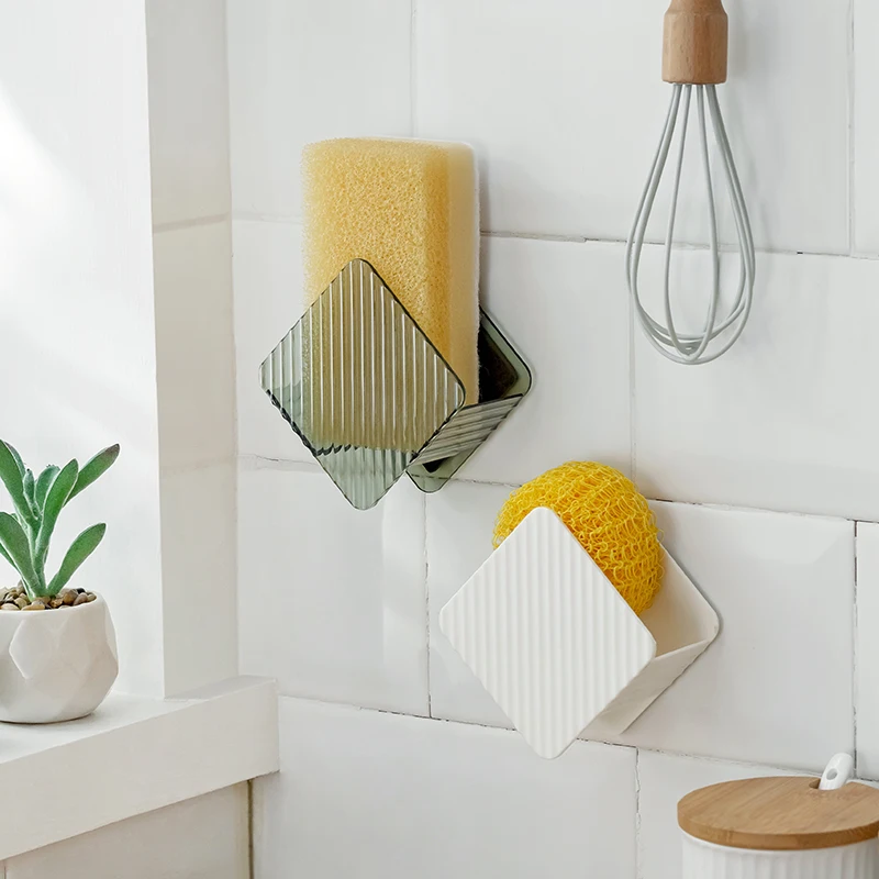 Magnetic Large Load Bearing Metal Refrigerator Kitchen Sponge Rag Does Not Occupy the Storage Shelf