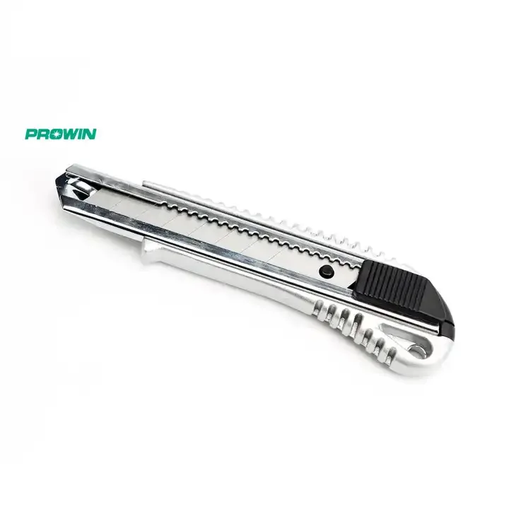 PROWIN High Quality Precision Portable Paper Box Cutter Aluminium Case Heavy Duty Auto Lock Snap Off Utility Knife