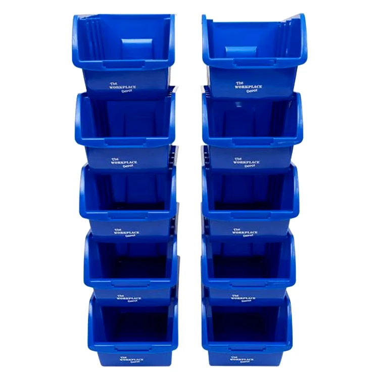 Heavy-Duty Industrial Plastic Storage Bins Large Front Opening Multifunctional Design Injection Efficient Warehouse Storage