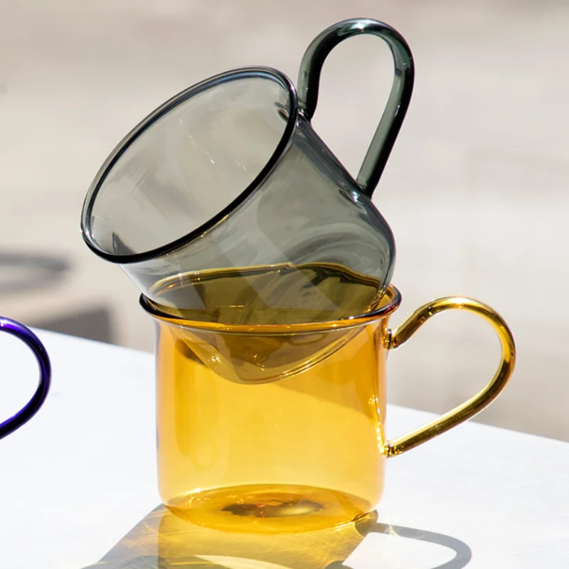 cute promotion exquisite reusable color heated drinking thermo glass coffee mug