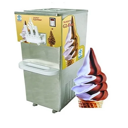 2+1 Mix Flavor Softy Ice Cream Machine Top Selling Mr.SOFTY G-2/FLOOR (Gravity Feed Series) Supplier From India