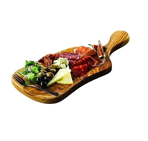 Antique Curved Design Table Serving Wood Platter Manufacturer Unique Finished Mango Wood Food Serving Platter