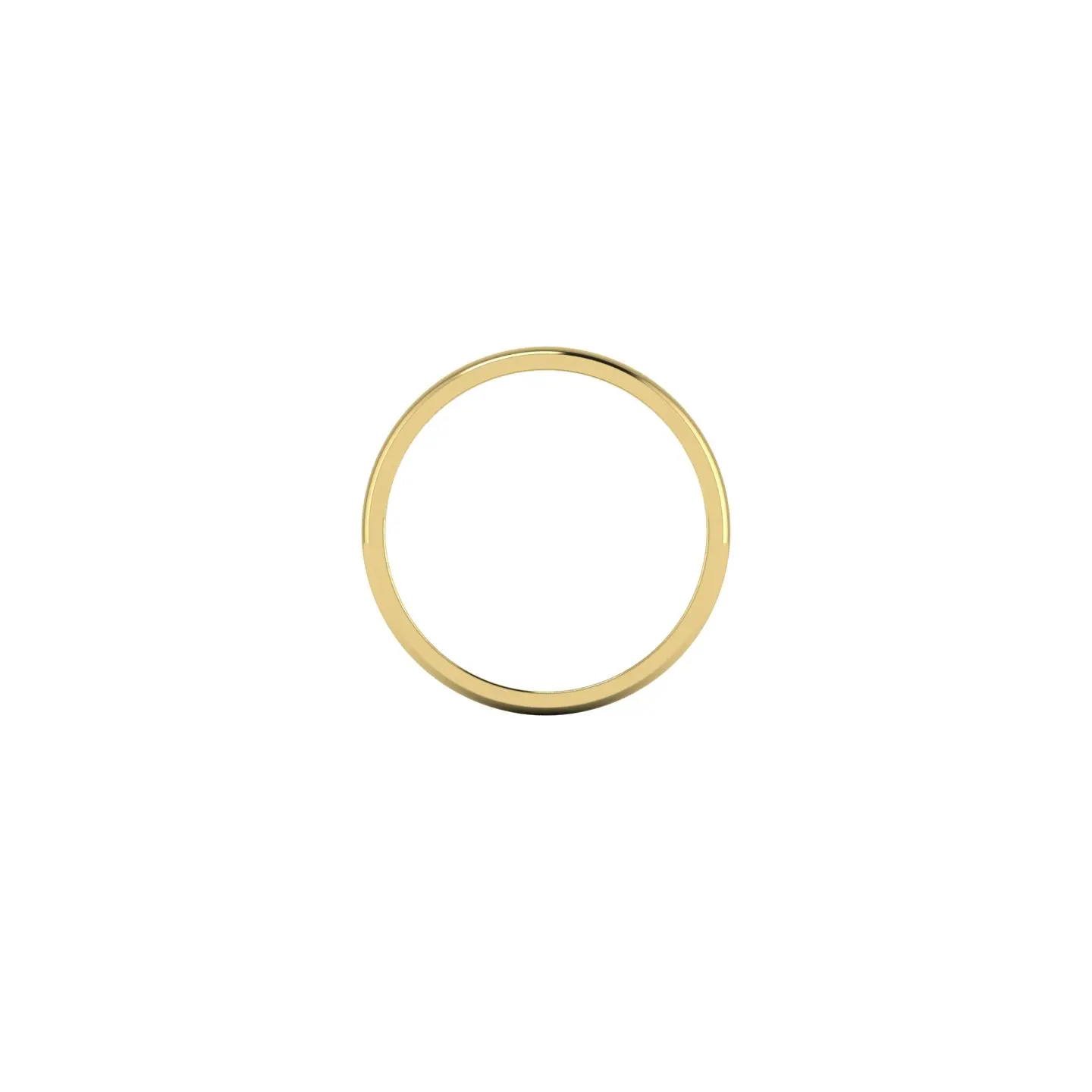 New Arrival Comfort Fit Fine Gold Ring 9k/14K Yellow Light Court Shape with Custom Logo Wedding Gift Women Lady Girl Plain Band