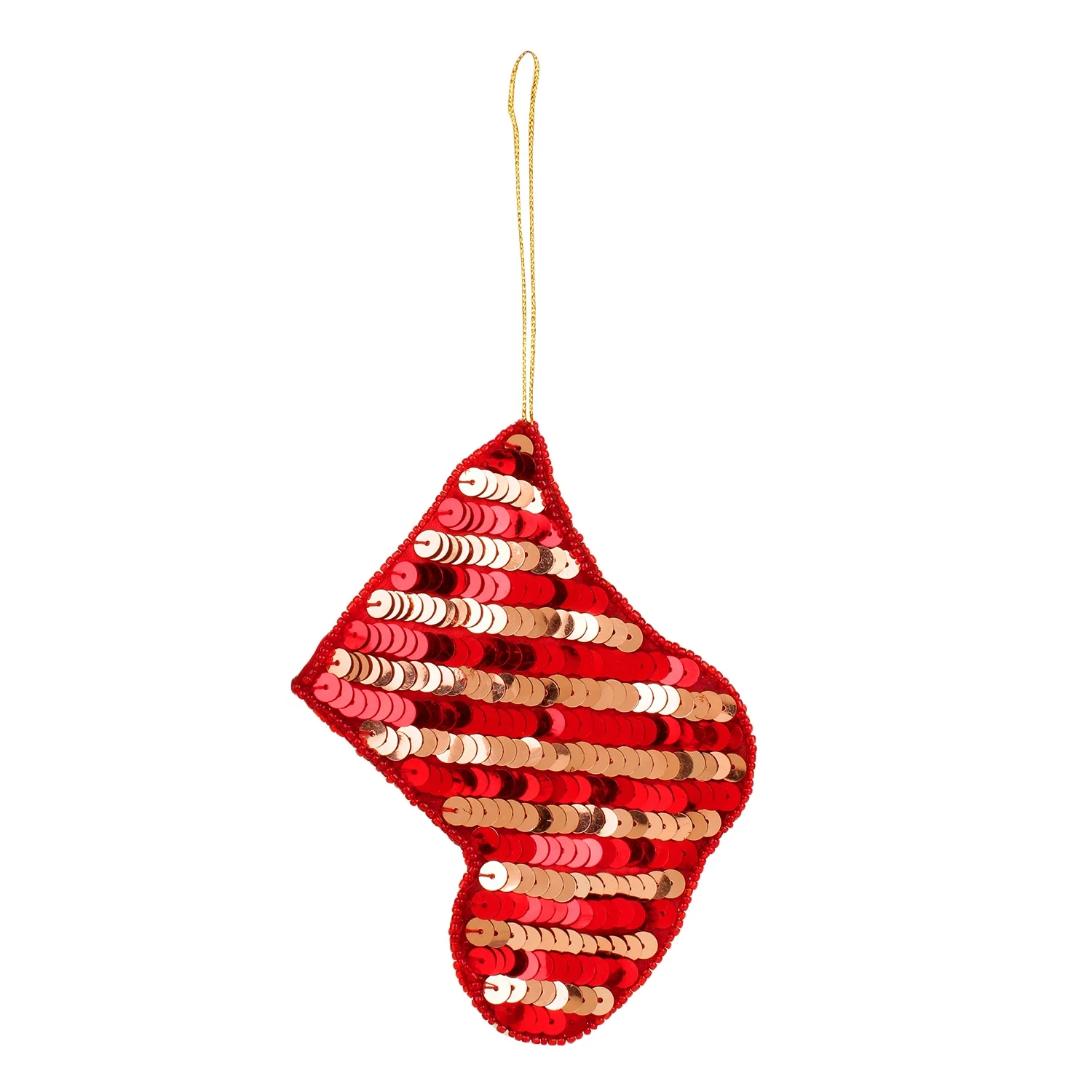 Handmade Handcrafted Embroidered Beaded Velvet satin Christmas Decorations Ornament Santa  Socks   Giraffe Elephant Customized