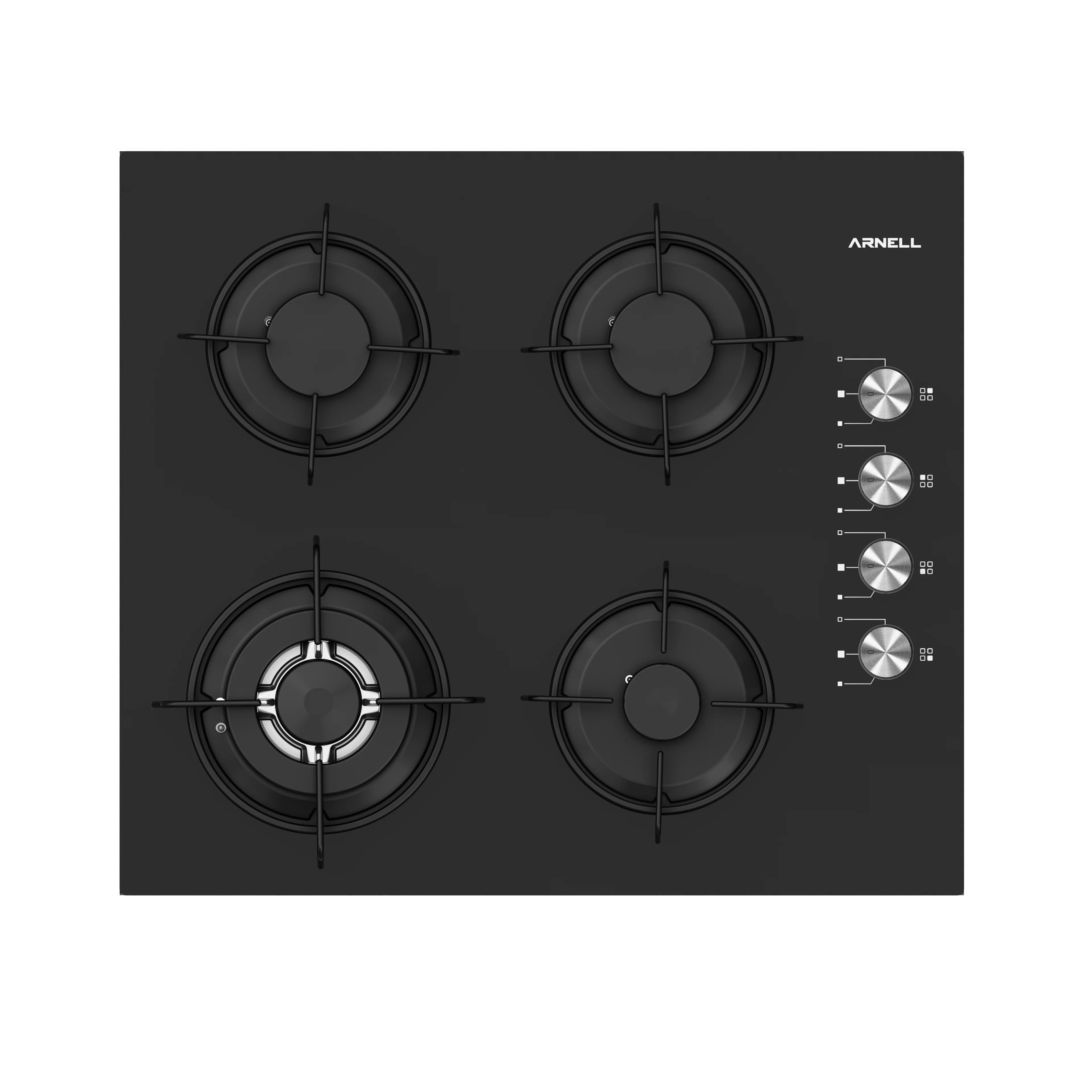 Top Cooktop 2 Burner Cooker Gas Stove LPG NG Built in Tempered Glass Black Quantity Element Ceramic Power Surface Packing Air