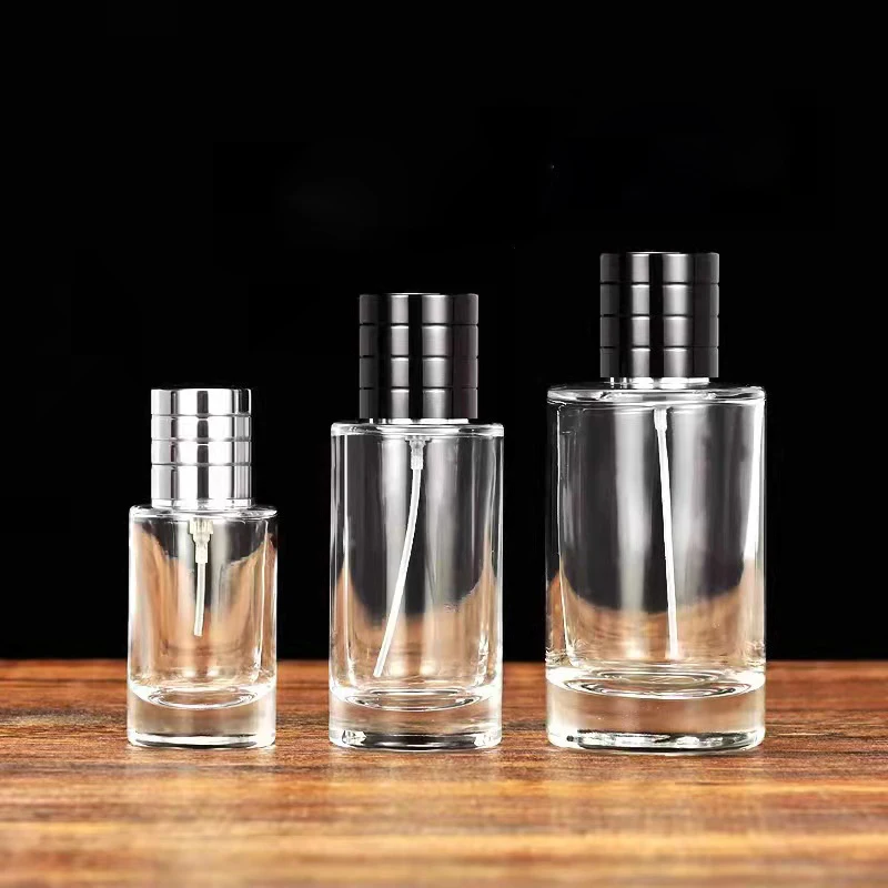 Fast Delivery Various Shapes Various Capacities Glass Perfume Spray Bottle 30Ml 50Ml 100Ml Glass Clear Empty Perfume Bottle