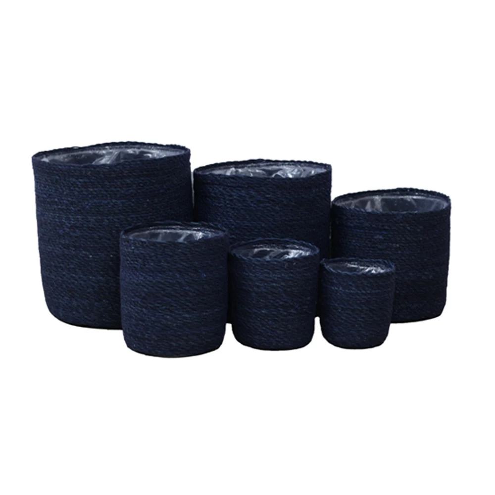 Decorative Handmade seagrass flower basket for home decoration luxury gold wedding by wholesale price