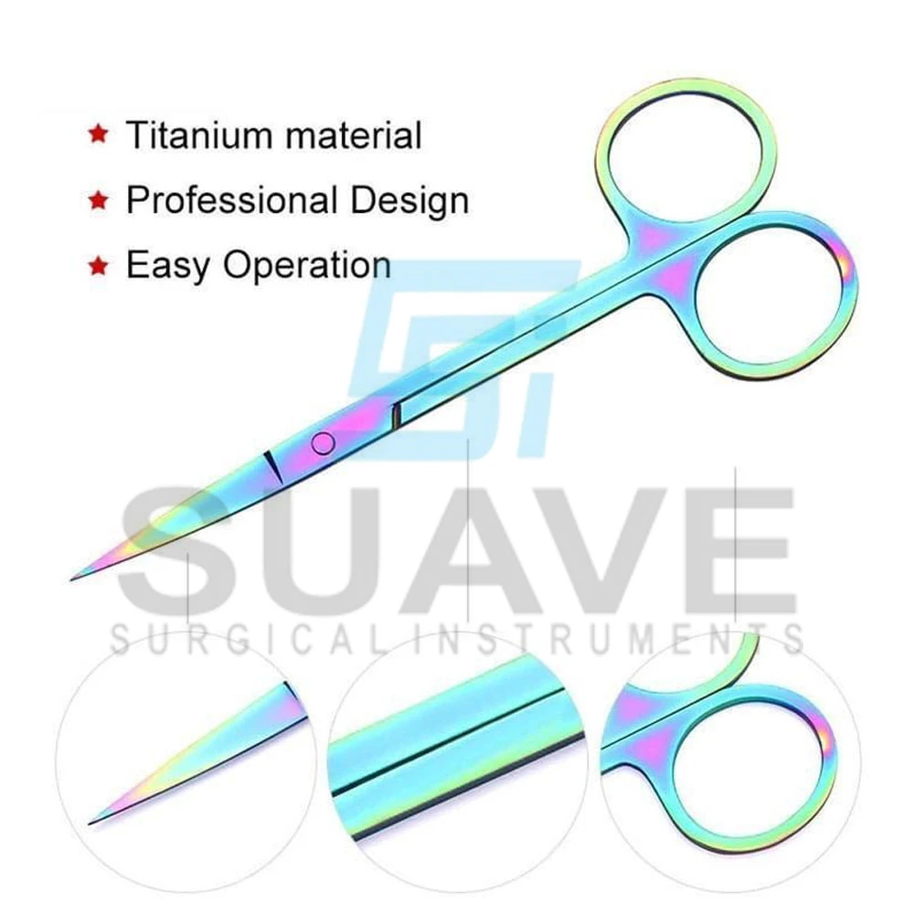 SUAVE SURGICAL INSTRUMENTS Best Selling Straight-Shaped Staleks Cuticle Scissors Custom Made with Sharp Tip for Beauty Use