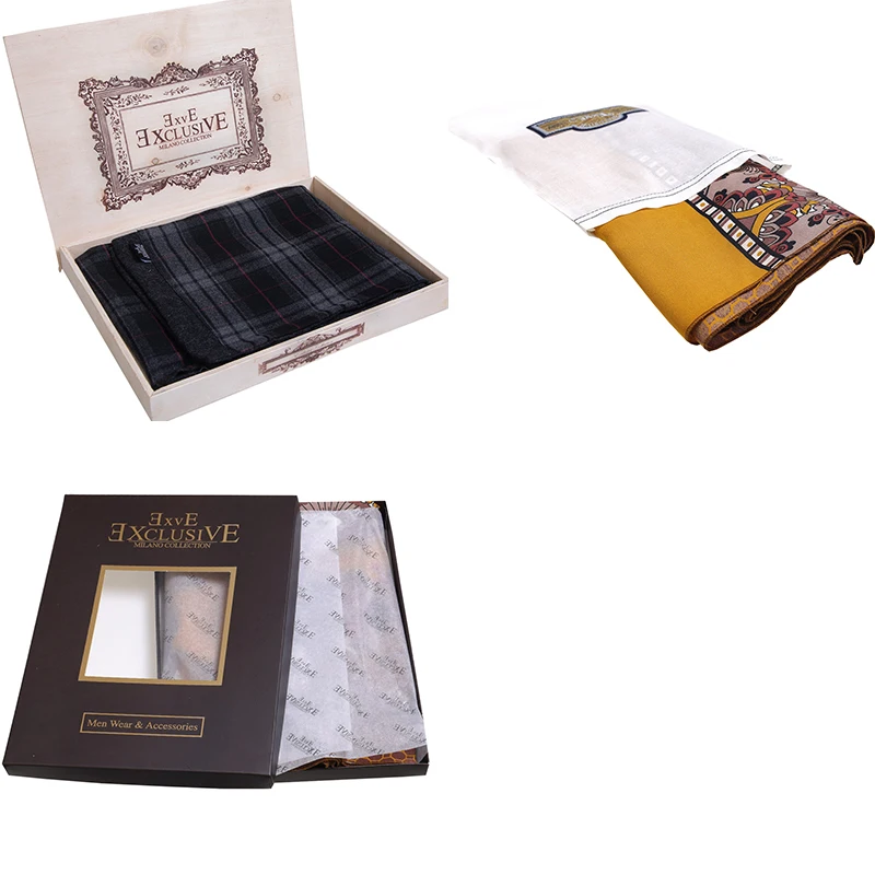 Navy Designer Geometric Made Man Made Silk Scarf Ready Stock Double Trend New Season Made in Istanbul