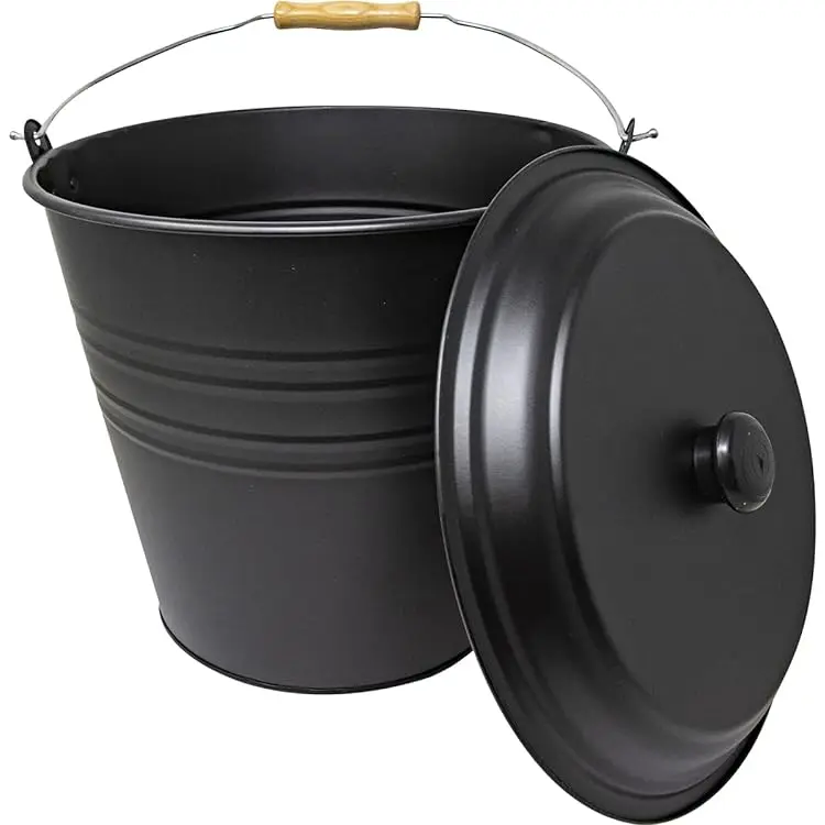 Wrought Iron Coal Bucket Export Quality Customized Size Metal Coal Bucket For Indoor And Outdoor Usage Fireplace Accessories