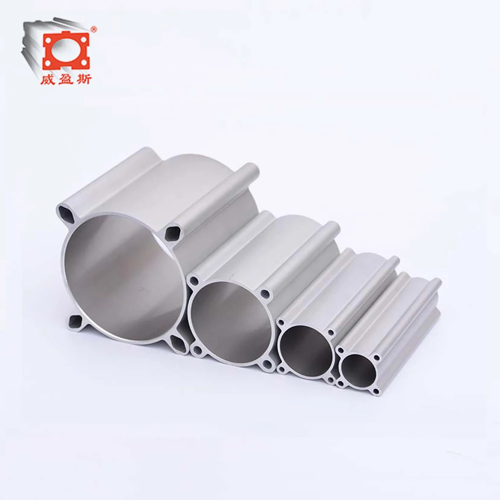 cheap price foldable  ISO 6431 pneumatic cylinder stroke aluminum tube aluminum square tube pneumatic cylinder