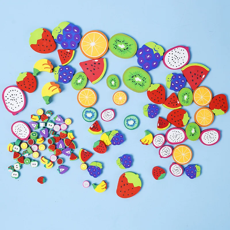 Factory direct sales student-specific cute small eraser creative fruit eraser stationery wholesale
