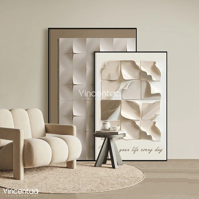 Vincentaa Custom Interior Hotel Living Room Wall Art Decorative Painting Modern Art