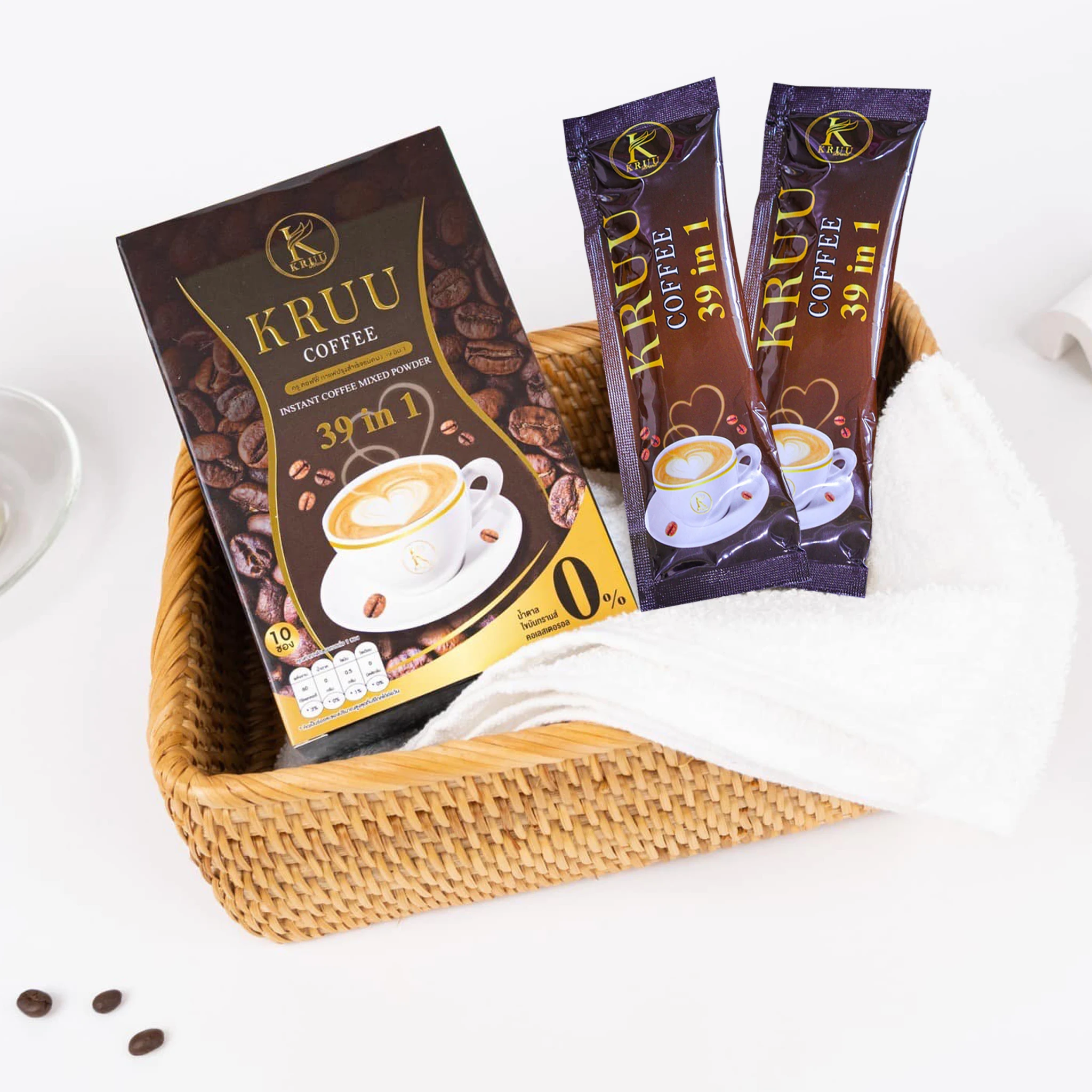 Instant Coffee Weight loss Slimming Help Speed Up Metabolism Mixed 39 Beneficial Extracts Green Coffee Collagen Fiber Date Palm