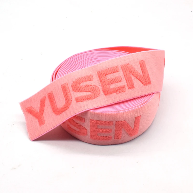 Chinese Manufacturer Oeko-Tex Custom Woven Webbing Strap Elastic Nylon custom elastic waistband With Logo