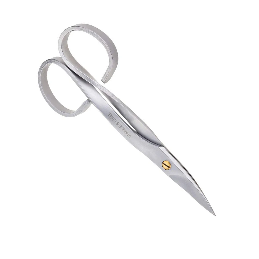 Hot Selling Customized Professional Nail Scissor Manicure For Nails Manufacturing Cuticle Scissors Curved Pedicure Beauty Shears