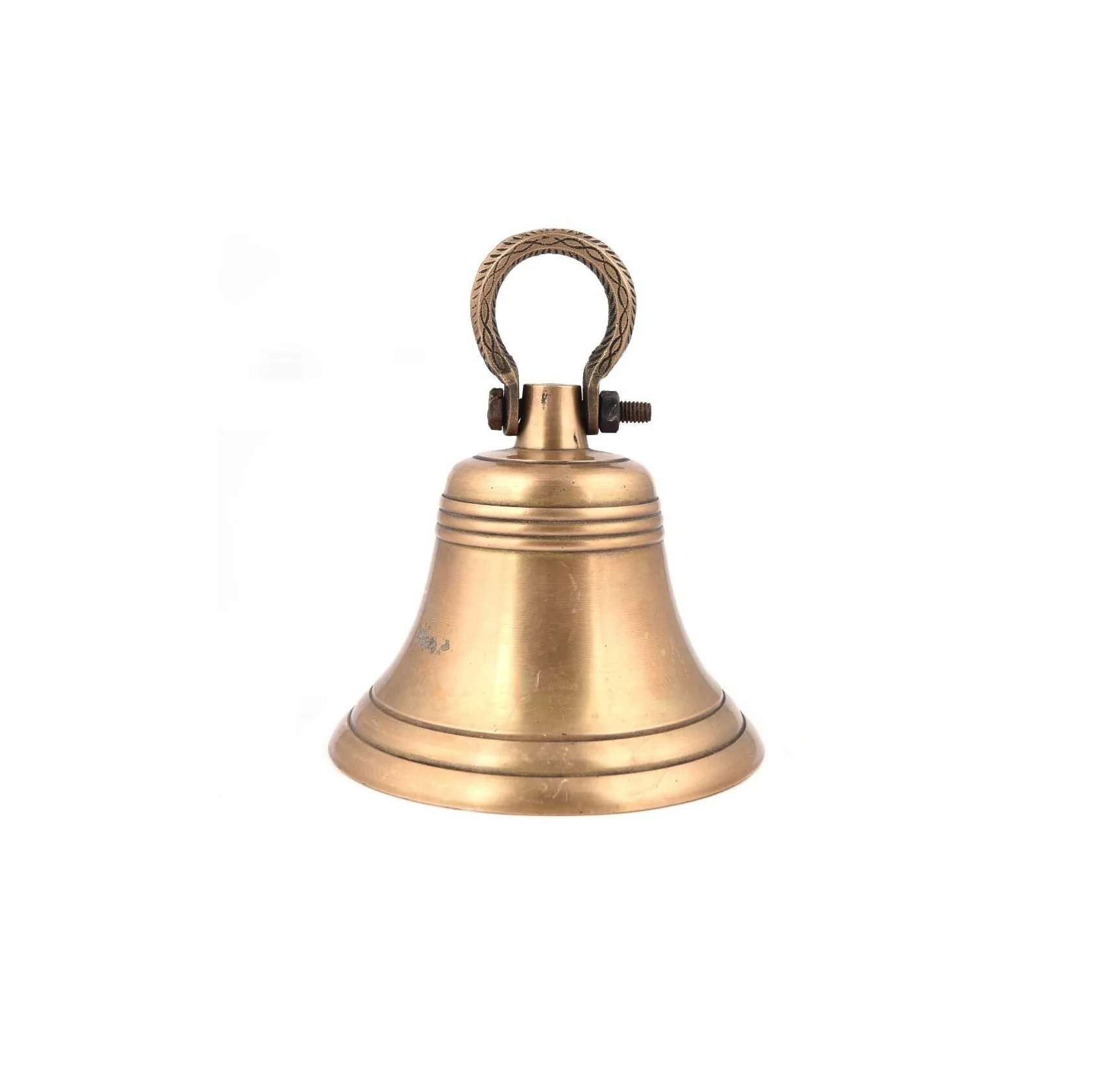 Best seller small brass hanging bell for sale multipurpose brass wind chime bell for church Indian style