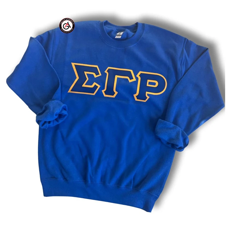 Sigma Gamma Rho Sorority Embroidery Women Crewneck Sweatshirt | SGRho Sorority Embroidered Ladies Custom Style Crewneck
