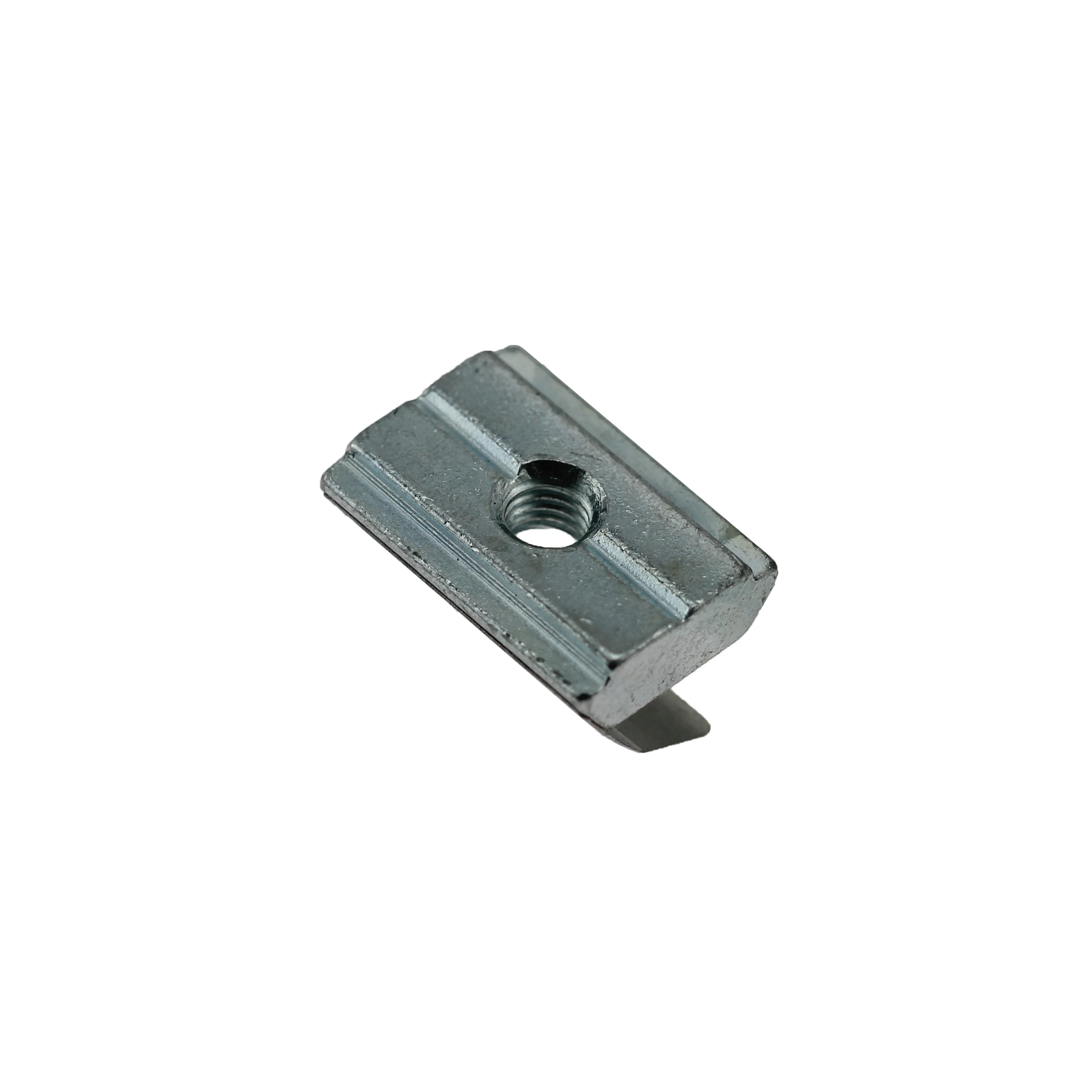 40 x 40 or 45 x 45 slot10 Roll-in T-slot nuts with spring tabs for industrial aluminum profiles 14 x 5.2 mm  M4