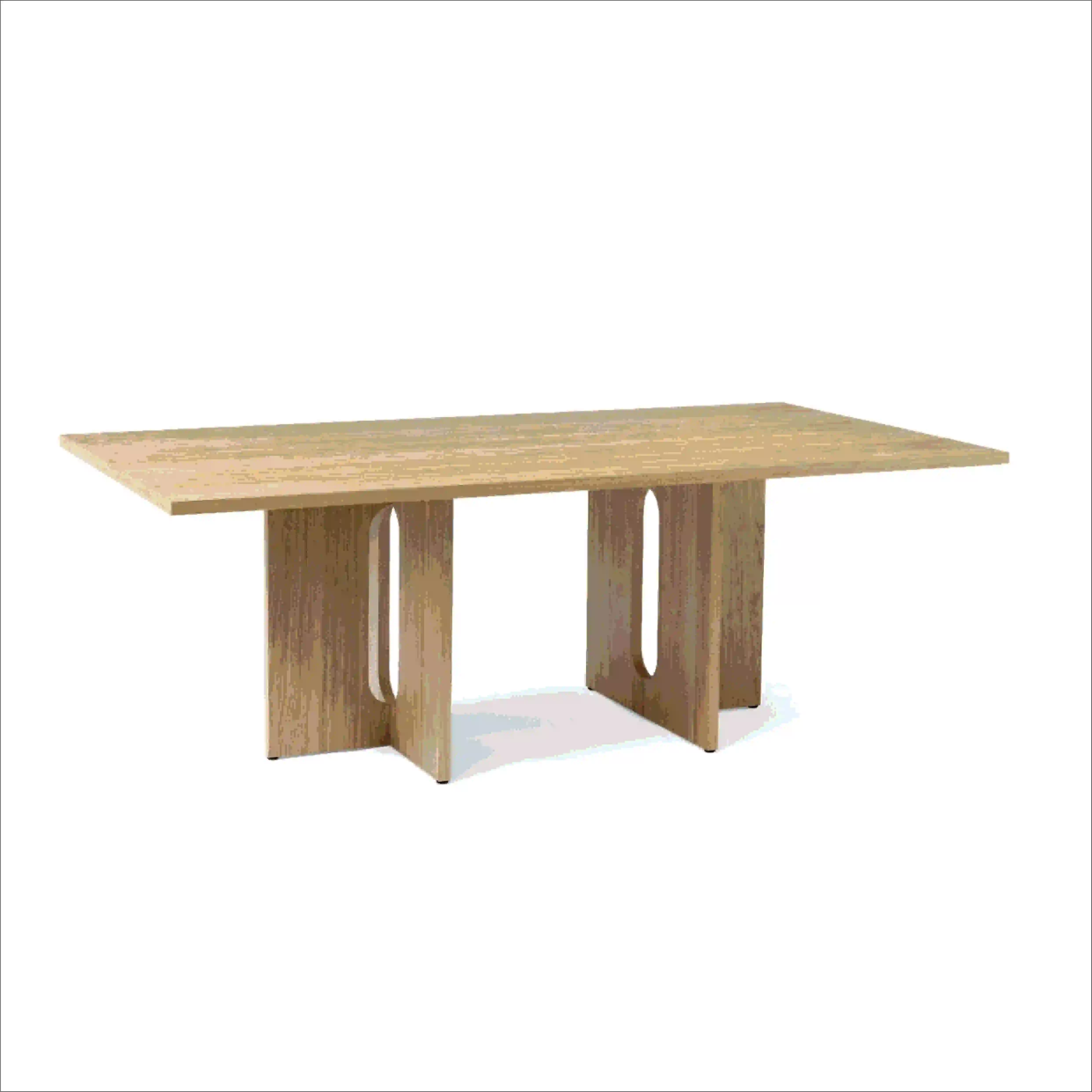 Dining Table 100% Premium Solid Teak Wood for Dining Room Home Furniture