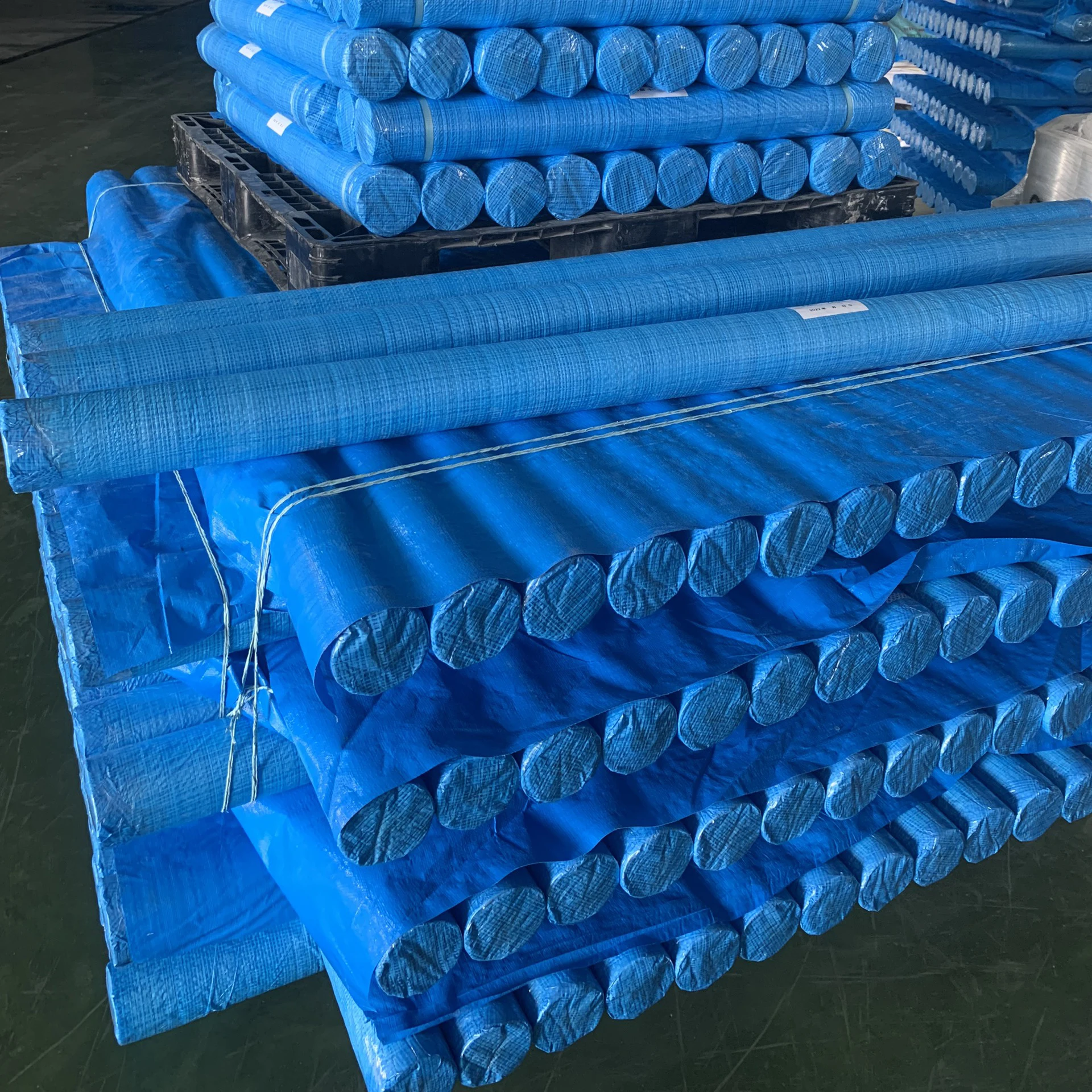 Color Blue Multi Shade by Hiep Quang Plastics Tarps tarpaulin pe roll and tent material for Manufacturer