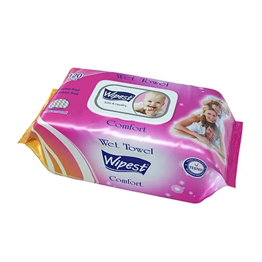 WIPEST WET TOWEL PAPER 120 SHEETS LAVENDER High Quality Rose Chamomile Wet Wipes Skin Care Hand and Mouth Cleaning from Turkey