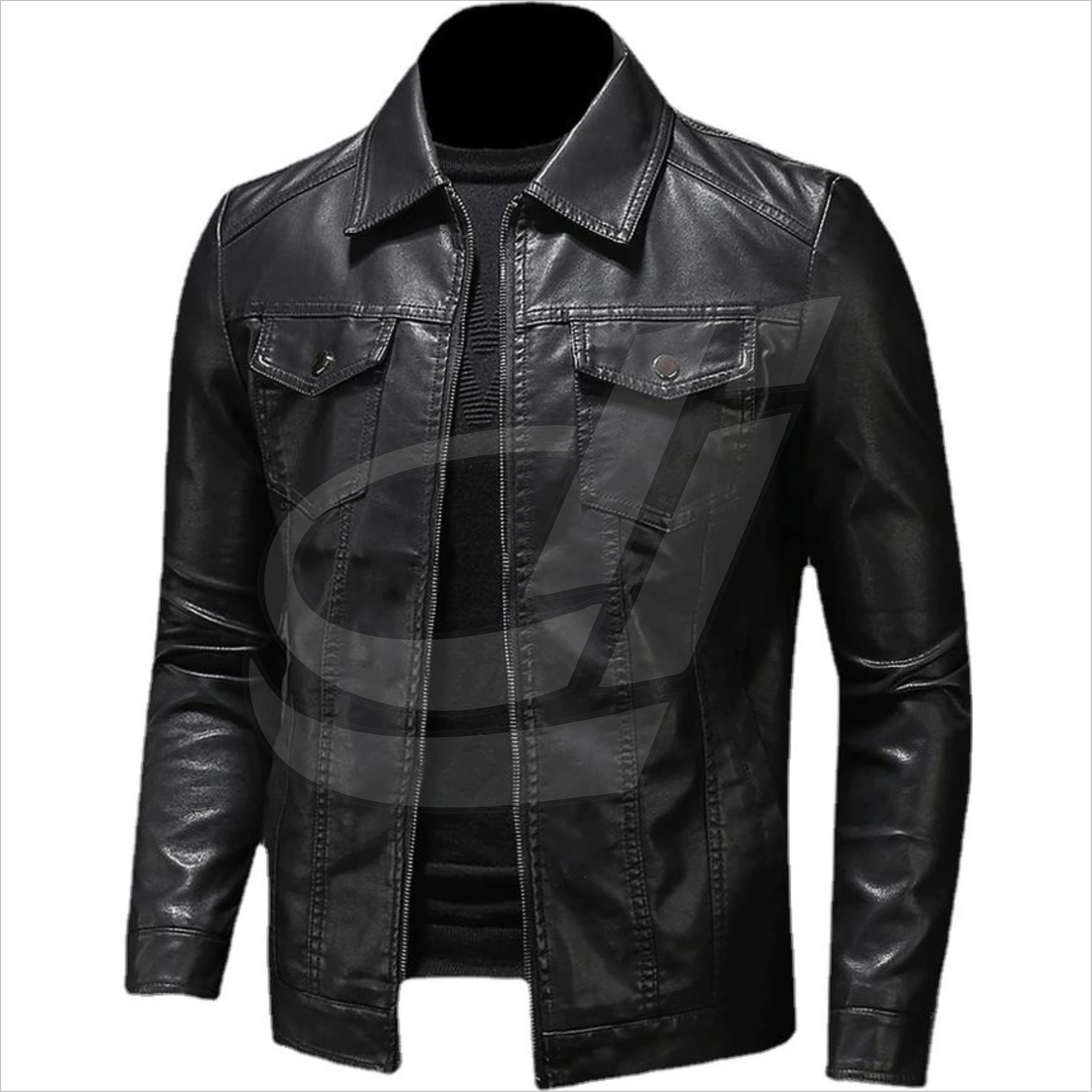 High Quality Custom Made Genuine Leather Jacket For Men