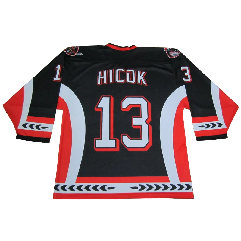 Ice Hockey Shirts Custom Hockey Jersey Golden Sublimation Embroidery Unisex OEM Customized Anti Technics Logo Style Time Knights