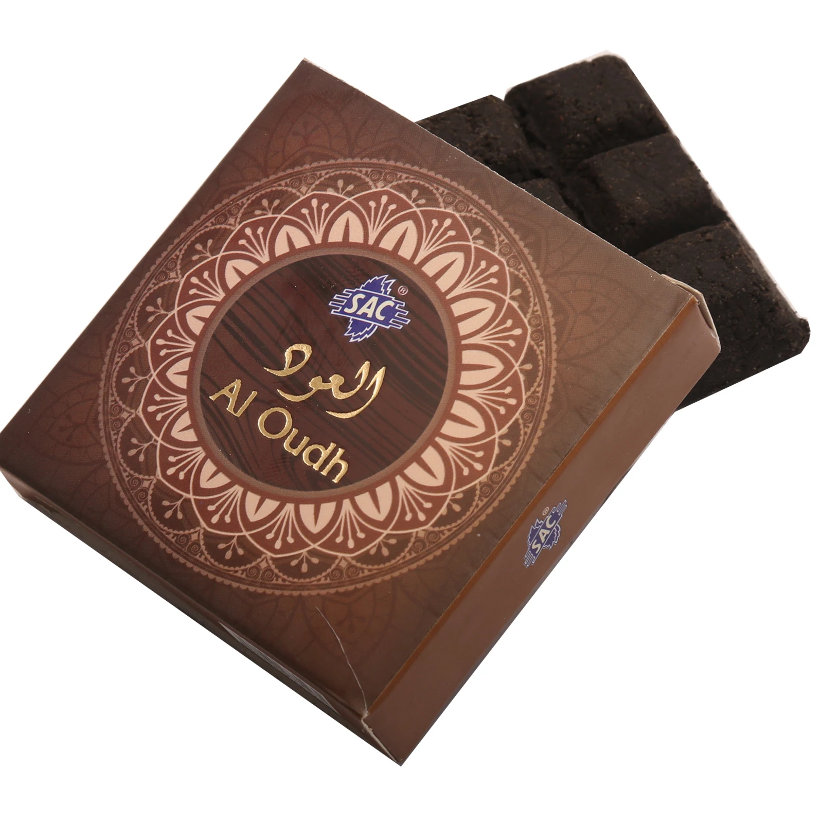 Масляные духи Bakhoor Al Oudh 65 г в форме Плитки шоколада легко горящие на угле или электрические горелки арабский древесный аромат