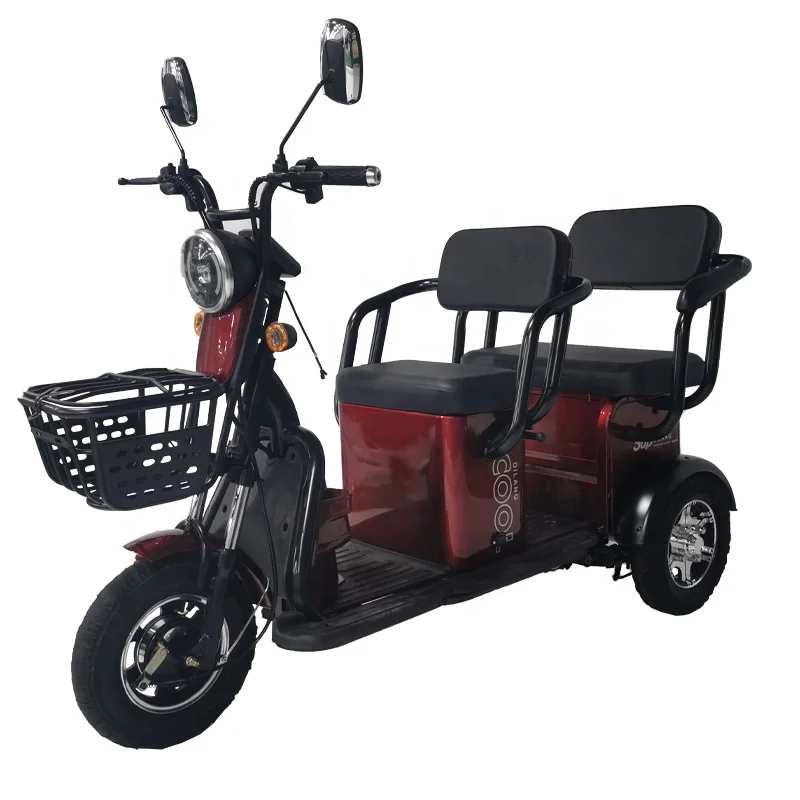 Electric tricycle rickshaw covered three wheel electric tricycles electric tricycle three wheels  Cargo Electric Adult Car Sale