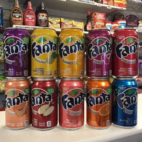 Fanta Orange 24x330 мл/Fanta Zero безалкогольный напиток может 330 фрукты твист FANTA