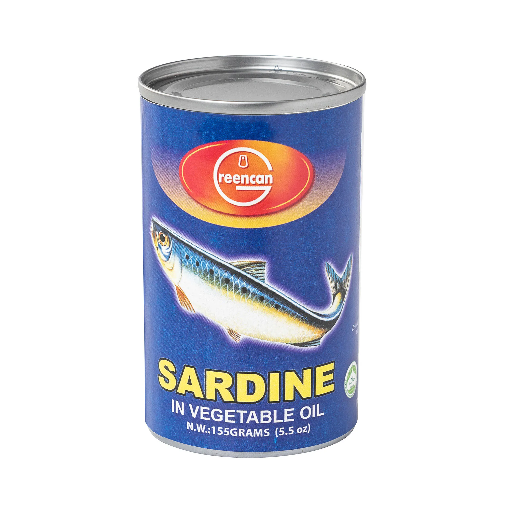 OEM sardine canned in vegetable oil 155g good taste high quality most popular in Thailand