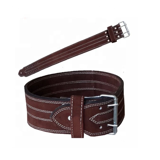 Unisex Leather Weightlifting Fitness Training Belts Custom Gym Powerlifting Lever Buckle Comfortable Sport Training Accessory