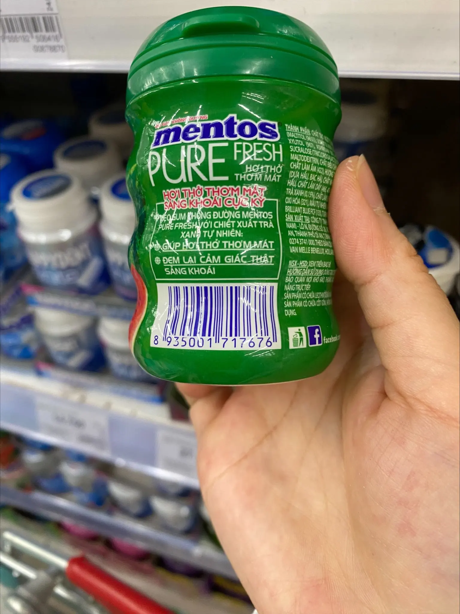 Горячая Распродажа по лучшей цене жевательные чистые свежие без сахара/Мятные смешанные фрукты/61,25 Г x 6 банок x 12 наборов/коробка