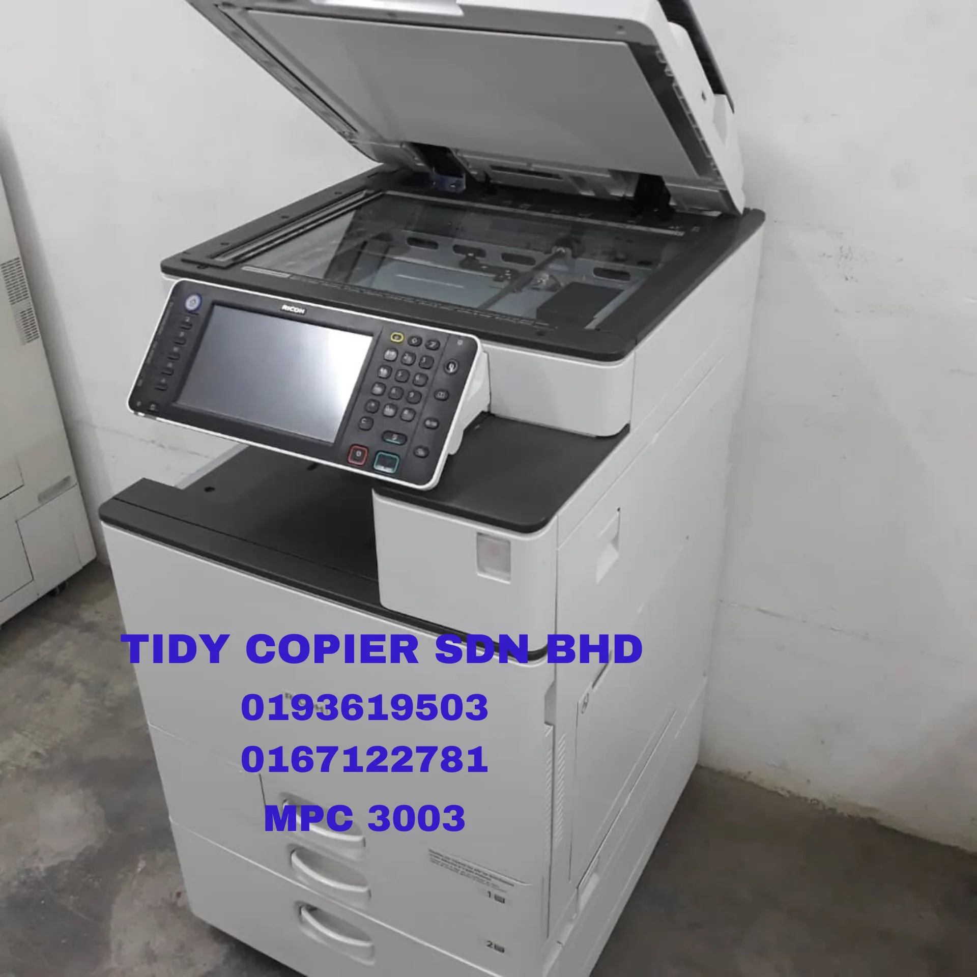 Цифровой копировальный аппарат Ricoh Mpc 3003-контактный номер + 60193619503