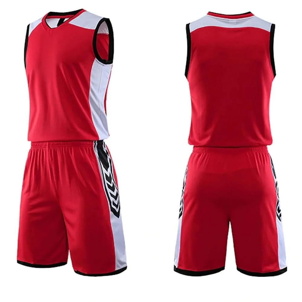 Customized Basketball Uniform Sets bsci polyester sportswear Quick Dry Breathable Basketball Shirts Boys Basketball Uniforms