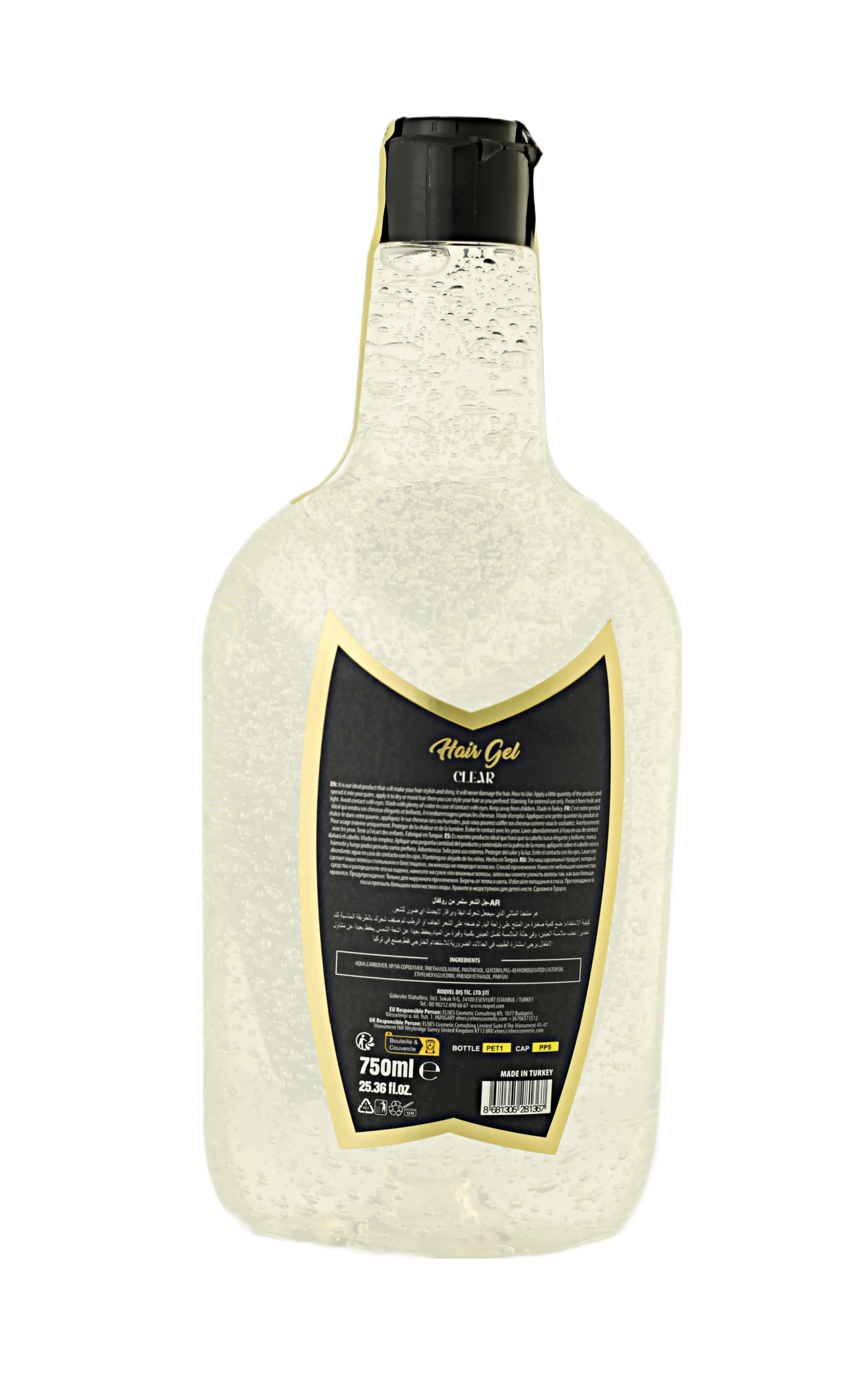 Barber Use Long-Lasting Unisex Hair Gel Strong Hold Edge Control for Curly Hair Professional Styling with Shine OEM Customized